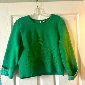 Anthropologie Green Sweater